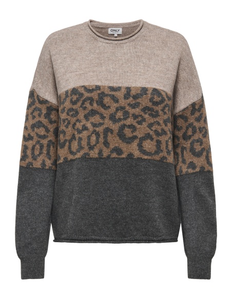 Pull Léopard Humus ONLJADE ONLY - 6 | TOPOS